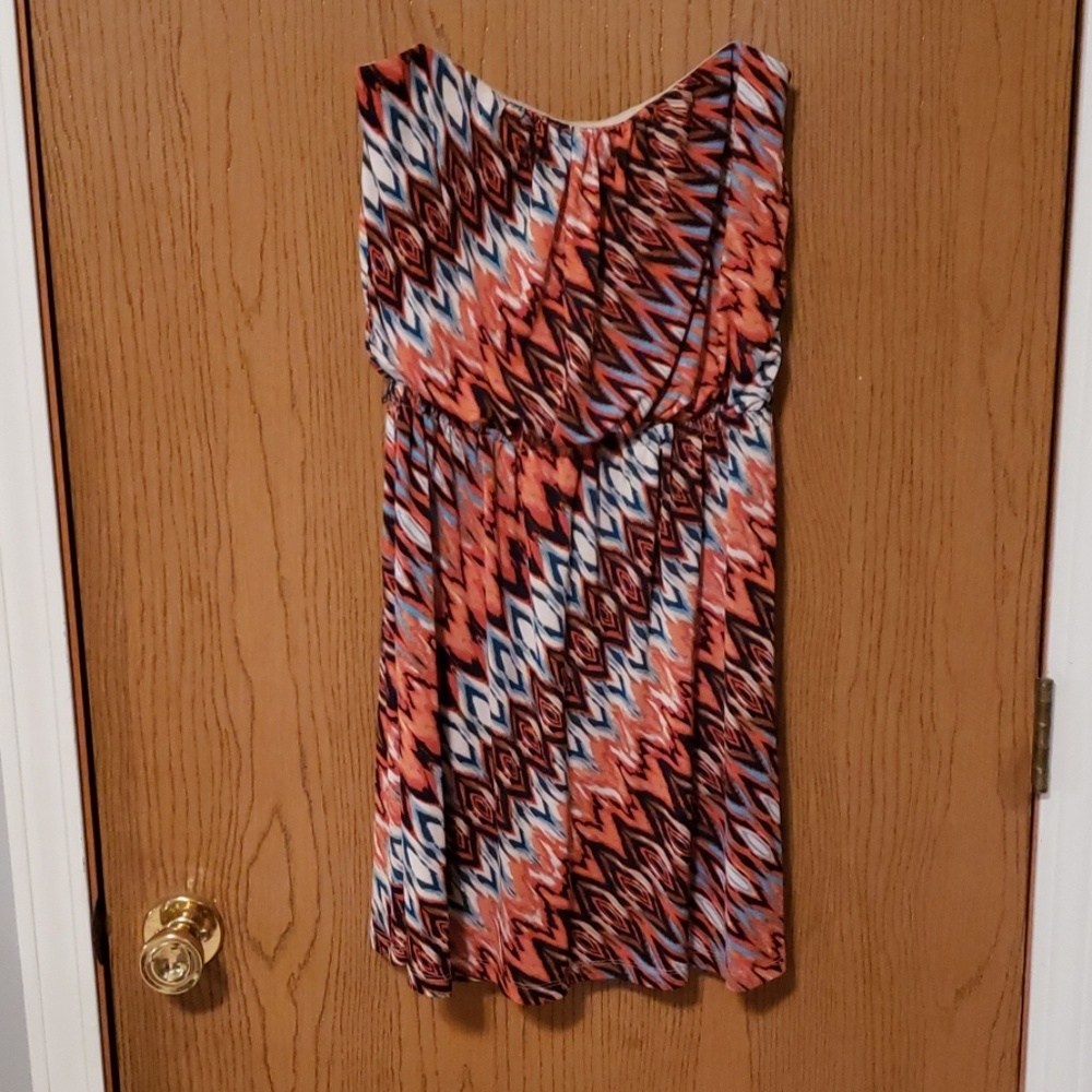 Multi colored sleeveless dress
